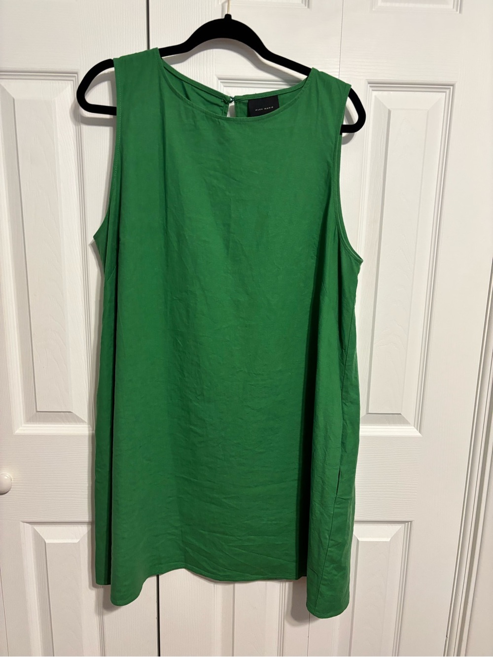 Alex Marie Bright Green Sleeveless Shift Tunic